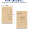 image:imageAvery Printable Rectangle Cards 55 x 85 Matte White Cardstock LaserInkjet Cards 100 TotalKraft Brown