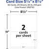 image:imageAvery Printable Rectangle Cards 55 x 85 Matte White Cardstock LaserInkjet Cards 100 TotalMate White