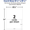 image:imageAvery Printable Rectangle Cards 55 x 85 Matte White Cardstock LaserInkjet Cards 100 TotalMate White