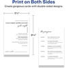 image:imageAvery Printable Rectangle Cards 55 x 85 Matte White Cardstock LaserInkjet Cards 100 TotalMate White