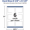 image:imageAvery Printable Rectangle Cards Sure Feed Technology 25 x 35 Matte White Cardstock PrinttotheEdge LaserInkjet Cards 300 TotalGlossy White