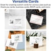 image:imageAvery Printable Rectangle Cards Sure Feed Technology 25 x 35 Matte White Cardstock PrinttotheEdge LaserInkjet Cards 300 TotalGlossy White