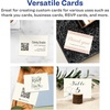 image:imageAvery Printable Rectangle Cards Sure Feed Technology 25 x 35 Matte White Cardstock PrinttotheEdge LaserInkjet Cards 300 TotalIvory
