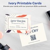 image:imageAvery Printable Rectangle Cards Sure Feed Technology 25 x 35 Matte White Cardstock PrinttotheEdge LaserInkjet Cards 300 TotalIvory