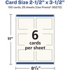 image:imageAvery Printable Rectangle Cards Sure Feed Technology 25 x 35 Matte White Cardstock PrinttotheEdge LaserInkjet Cards 300 TotalIvory