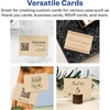 image:imageAvery Printable Rectangle Cards Sure Feed Technology 25 x 35 Matte White Cardstock PrinttotheEdge LaserInkjet Cards 300 TotalKraft Brown