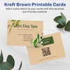 image:imageAvery Printable Rectangle Cards Sure Feed Technology 25 x 35 Matte White Cardstock PrinttotheEdge LaserInkjet Cards 300 TotalKraft Brown