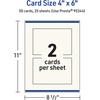 image:imageAvery Printable Rectangle Cards Sure Feed Technology 4 x 6 Matte Ivory Cardstock PrinttotheEdge LaserInkjet 50 Total Great for Postcards and Thank You Cards50 cards