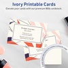image:imageAvery Printable Rectangle Cards Sure Feed Technology 4 x 6 Matte Ivory Cardstock PrinttotheEdge LaserInkjet 50 Total Great for Postcards and Thank You Cards50 cards
