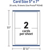 image:imageAvery Printable Rectangle Cards Sure Feed Technology 5 x 7 Matte White Cardstock LaserInkjet Printable 100 Total Great for Invitations and Thank You MessagesBlankNo Envelopes