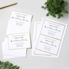 image:imageAvery Printable Rectangle Cards Sure Feed Technology 5 x 7 Matte White Cardstock LaserInkjet Printable 100 Total Great for Invitations and Thank You MessagesGold BorderEnvelopes