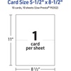 image:imageAvery Printable Rectangle Half Fold Greeting Cards 55 x 85 Glossy White Cardstock LaserInkjet 50 Total Great for Thank You Cards Event Invitations and More10 cards