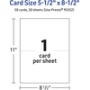image:imageAvery Printable Rectangle Half Fold Greeting Cards 55 x 85 Glossy White Cardstock LaserInkjet 50 Total Great for Thank You Cards Event Invitations and More50 cards