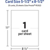 image:imageAvery Printable Rectangle Half Fold Greeting Cards 55 x 85 Glossy White Cardstock LaserInkjet 50 Total Great for Thank You Cards Event Invitations and More25 cards