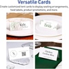 image:imageAvery Printable Rectangle Place Cards Sure Feed Technology 1716 x 375 Matte White Cardstock PrinttotheEdge LaserInkjet 300 Total Great for Place Settings Seating Cards and More150 cards