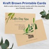 image:imageAvery Printable Rectangle Postcards 35 x 5 Kraft Brown Cardstock PrintToTheEdge LaserInkjet Cards 200 Total40 cards