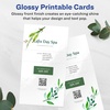 image:imageAvery Printable Rectangle Postcards 6 x 11 Glossy White Cardstock LaserInkjet Cards 25 Total10 cards