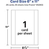 image:imageAvery Printable Rectangle Postcards 6 x 11 Glossy White Cardstock LaserInkjet Cards 25 Total25 cards