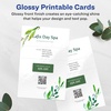 image:imageAvery Printable Rectangle Postcards Sure Feed Technology 6 x 9 Glossy White Cardstock PrintToTheEdge LaserInkjet Cards 50 Total10 cards