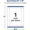 image:imageAvery Printable Rectangle Postcards Sure Feed Technology 6 x 9 Glossy White Cardstock PrintToTheEdge LaserInkjet Cards 50 Total10 cards