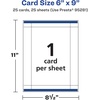 image:imageAvery Printable Rectangle Postcards Sure Feed Technology 6 x 9 Glossy White Cardstock PrintToTheEdge LaserInkjet Cards 50 Total25 cards