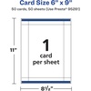 image:imageAvery Printable Rectangle Postcards Sure Feed Technology 6 x 9 Glossy White Cardstock PrintToTheEdge LaserInkjet Cards 50 Total50 cards