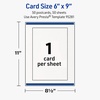 image:imageAvery Printable Rectangle Postcards Sure Feed Technology 6 x 9 Textured Matte White PrintToTheEdge Capability Laser amp Inkjet Compatible 10 Total50 Cards