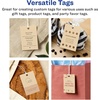 image:imageAvery Printable Rectangle Printable Tags Sure Feed Technology 2 x 3 Kraft Brown Cardstock PrinttotheEdge LaserInkjet Tags 200 Total80 tags