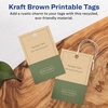 image:imageAvery Printable Rectangle Printable Tags Sure Feed Technology 2 x 3 Kraft Brown Cardstock PrinttotheEdge LaserInkjet Tags 200 Total80 tags