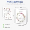 image:imageAvery Printable Rectangle Quarter Fold Greeting Cards 425 x 55 Glossy White Cardstock LaserInkjet 25 Total Great for Thank You Cards Event Invitations and More10 cards