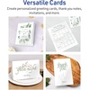 image:imageAvery Printable Rectangle Quarter Fold Greeting Cards 425 x 55 Glossy White Cardstock LaserInkjet 25 Total Great for Thank You Cards Event Invitations and More25 cards
