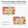 image:imageAvery Printable Rectangle Rounded Corner Business Cards Sure Feed Technology 2 x 312 Kraft Brown Cardstock PrintToTheEdge LaserInkjet Printable 80 Total80 cards