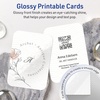 image:imageAvery Printable Rectangle Rounded Corner Business Cards Sure Feed Technology 212 x 312 Glossy White Cardstock PrintToTheEdge LaserInkjet Printable 60 Total300 cards
