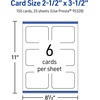 image:imageAvery Printable Rectangle Rounded Corner Business Cards Sure Feed Technology 212 x 312 Glossy White Cardstock PrintToTheEdge LaserInkjet Printable 60 Total150 cards