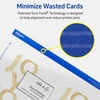 image:imageAvery Printable Rectangle Rounded Corner Business Cards Sure Feed Technology 212 x 312 Glossy White Cardstock PrintToTheEdge LaserInkjet Printable 60 Total300 cards