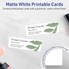 image:imageAvery Printable Rectangle Rounded Corner Mini Business Cards Sure Feed Technology 1 x 3 Matte White Cardstock PrintToTheEdge LaserInkjet Printable 400 Total400 cards