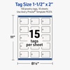 image:imageAvery Printable Rectangle Rounded Jewelry Tags Sure Feed Technology 15 x 2 Textured Glossy White PrinttoTheEdge Capability Laser amp Inkjet Compatible 375 Total150 Tags