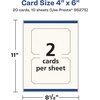 image:imageAvery Printable Rectangle Scalloped Postcards Sure Feed Technology 4 x 6 Ivory Cardstock PrintToTheEdge LaserInkjet Cards 100 Total20 cards