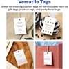 image:imageAvery Printable Rectangle Tags Strings Sure Feed Technology 2 x 3 Matte White Cardstock PrinttotheEdge LaserInkjet Tags 200 Total200 tags