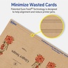 image:imageAvery Printable Rectangle Tent Cards Sure Feed Technology 2 x 35 Kraft Brown Cardstock PrintToTheEdge LaserInkjet Printable 100 Total Great for Table Talkers Promotional Signs and More40 cards