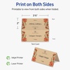 image:imageAvery Printable Rectangle Tent Cards Sure Feed Technology 2 x 35 Kraft Brown Cardstock PrintToTheEdge LaserInkjet Printable 100 Total Great for Table Talkers Promotional Signs and More40 cards