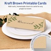 image:imageAvery Printable Rectangle Tent Cards Sure Feed Technology 25 x 85 Kraft Brown Carstock LaserInkjet 100 Total Great for Table Talkers Promotional Signs Instructional Signs and More50 cards