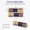 image:imageAvery Printable Rectangle Tent Cards Sure Feed Technology 25 x 85 Kraft Brown Carstock LaserInkjet 100 Total Great for Table Talkers Promotional Signs Instructional Signs and More100 cards