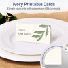 image:imageAvery Printable Rectangle Tent Cards with Sure Feed Technology 216 x 4 Matte Ivory Cardstock PrinttotheEdge LaserInkjet 200 Total Great for Table Talkers Promotional Signs and More200 cards