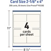 image:imageAvery Printable Rectangle Tent Cards with Sure Feed Technology 216 x 4 Matte Ivory Cardstock PrinttotheEdge LaserInkjet 200 Total Great for Table Talkers Promotional Signs and More200 cards