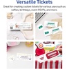 image:imageAvery Printable Rectangle Tickets 134 x 512 Glossy White Cardstock LaserInkjet Printable 500 Total100 cards