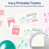 image:imageAvery Printable Rectangle Tickets 218 x 512 Matte Ivory Cardstock LaserInkjet Printable 200 Total200 cards