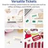 image:imageAvery Printable Rectangle Tickets 218 x 512 Matte Ivory Cardstock LaserInkjet Printable 200 Total200 cards