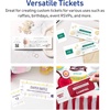 image:imageAvery Printable Rectangle Tickets 234 x 812 Glossy White Cardstock LaserInkjet Printable 100 Total100 cards