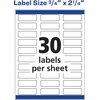 image:imageAvery Printable Return Address Labels 075 x 225 Matte White Sure Feed Technology Inkjet Printer Compatible 600 Blank Labels Great for Mailing Branding School Supplies and More 8257Pack of 600